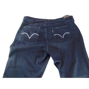 Levis Women's 512 Perfectly Shaping  Jeans Size 35 Black   Cotton Spandex EUC